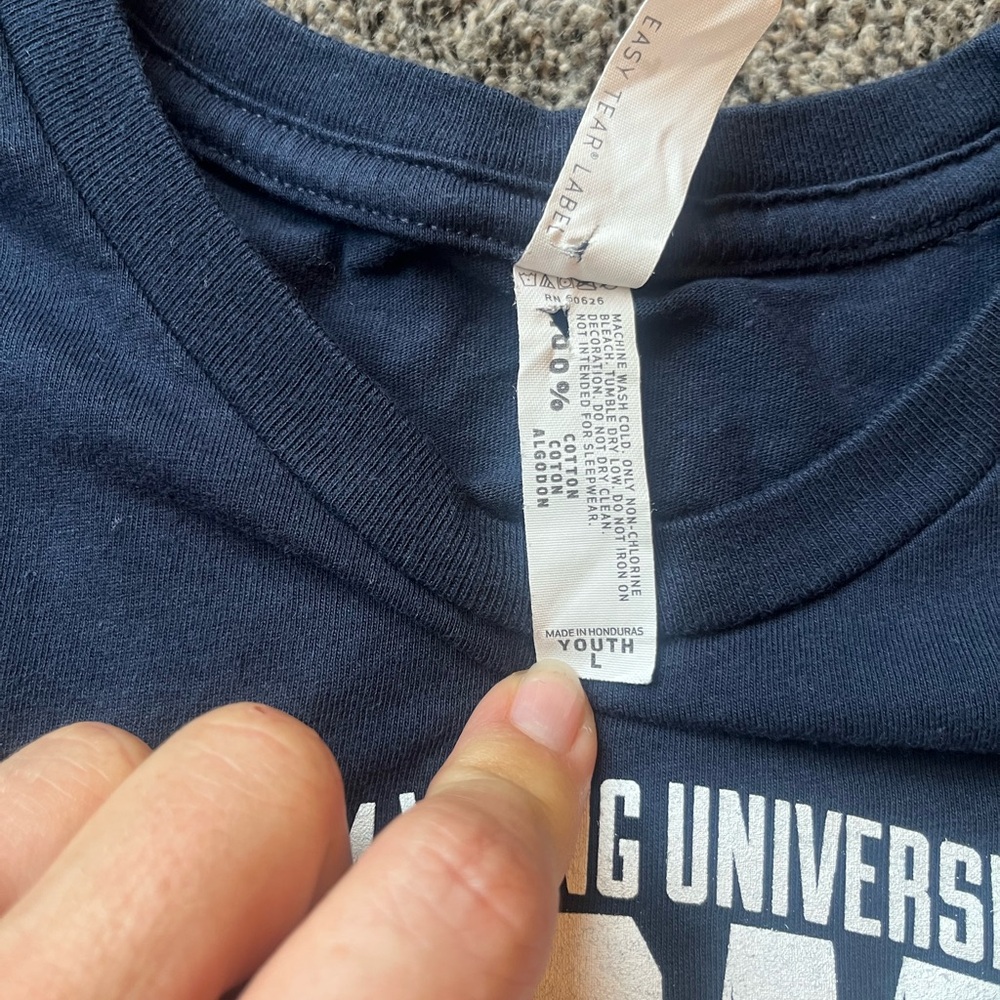 Brigham Young University Cougars Youth Navy Tee - Picture 3 of 5